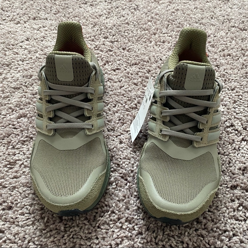 NWT adidas Ultra Boost S&L Raw Khaki  Mens Size 4 Womens SZ 5.5  Shoes EF1978 - Picture 3 of 3